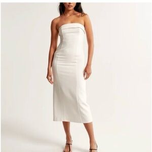 Abercrombie & Fitch Strapless White Dress